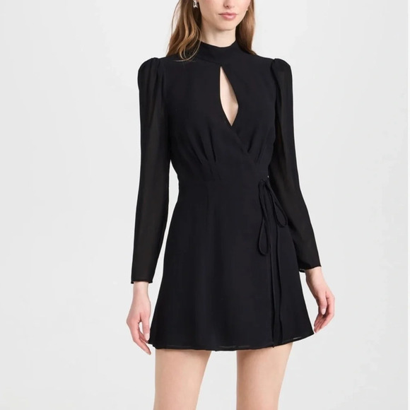 Reformation Ottessa Dress in Black in Small NWOT - Picture 1 of 8